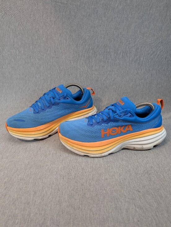 Hoka Other - Hoka Bondi 8 Running Shoes Men's 8.5D Blue Orange Sneakers